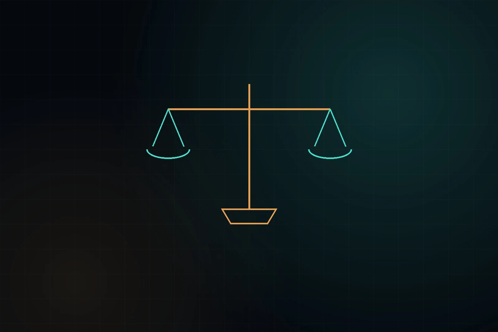 Balanced scale representing regulatory accountability