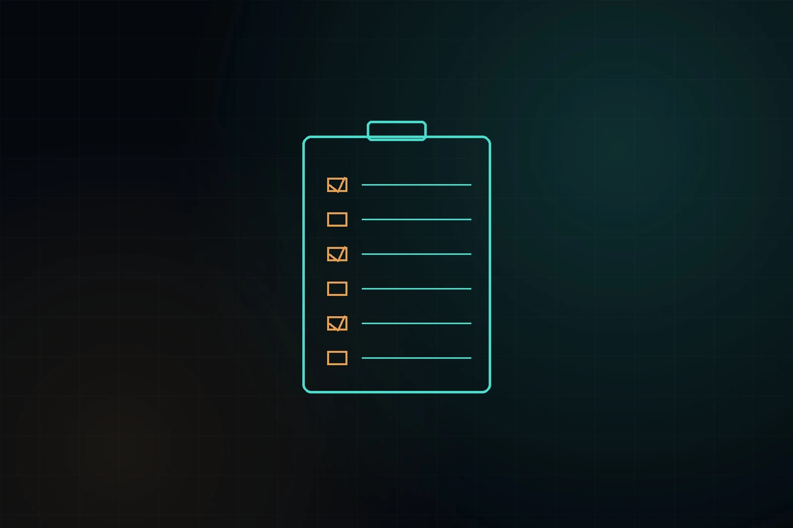 Checklist clipboard representing evaluation process
